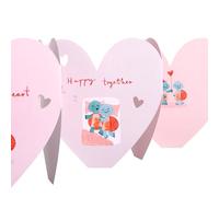 Hallmark Carte de Saint-Valentin « One I Love » pour une personne que j'aime, cœur rose concertina, Saint-Valentin, avec enveloppe, rose