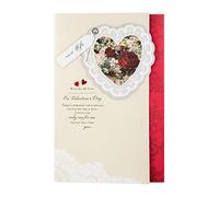 Hallmark Carte de Saint-Valentin pour femme Motif traditionnel 3 plis