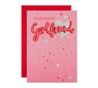 Hallmark Carte de Saint-Valentin pour petite amie, motif cœur rose classique et étoile, rose
