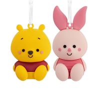 Hallmark Disney Winnie l'ourson et Porcinet Better Together Lot de 2 décorations de Noël magnétiques incassables