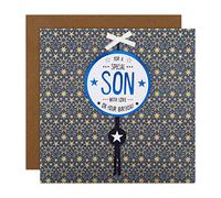 Hallmark ECM25558360 Grande carte d'anniversaire pour fils Motif contemporain Multicolore