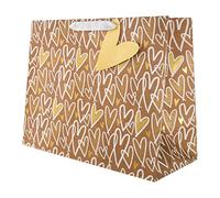 Hallmark Grand sac cadeau multi-occasions - Motif cœurs Kraft