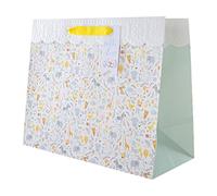 Hallmark Grand sac cadeau pour nouveau-né - Joli design illustré, sac cadeau animaux mignons
