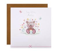 Hallmark Grande carte d'anniversaire pour tante - Motif cupcake en peluche mignon
