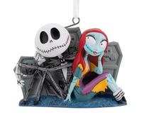 Hallmark Jack Skellington & Sally in Graveyard Décoration de sapin à suspendre Motif L'Étrange Noël de monsieur Jack Skellington