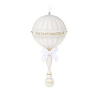 Hallmark Keepsake Décoration de Noël 2023, hochet en Porcelaine, Cadeau pour bébé