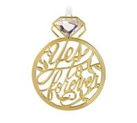 Hallmark Keepsake Décoration de Noël 2024, nos fiançailles, métal, Cadeau pour Couple