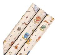 Hallmark Lot de 3 rouleaux de papier cadeau Harry Potter - 6 m - 3 x 2 m