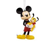 Hallmark Mickey Mouse et Pluto Ornement, Décoration d'arbre Disney, Ornement Disney à suspendre, Ornement de Noël à suspendre, Cadeaux pour Noël