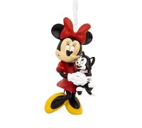 Hallmark Minnie Mouse et Figaro Ornement de Noël à Suspendre, Décoration d'arbre Disney, Cadeaux pour Noël