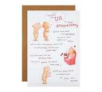 Hallmark Notre carte d'anniversaire - Joli motif illustré Ted and Ginger