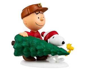 Hallmark Ornement à Suspendre Keepsake Peanuts - Charlie Brown, Snoopy & Woodstock avec Arbre