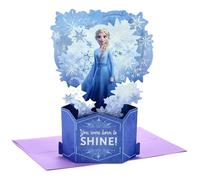 Hallmark Paper Wonder Carte d'anniversaire pop-up Princesses Disney La Reine des Neiges (Born to Shine)