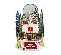 Hallmark Paper Wonder Carte de Noël pop-up 3D Motif village de Père Noël