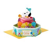 Hallmark Paper Wonder Peanuts Carte de Pâques pop-up à afficher Motif Snoopy Œuf de Pâques