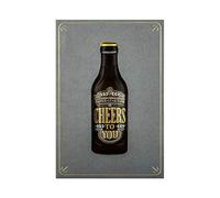Hallmark Signature Collection Carte d'anniversaire - Design contemporain bouteille de bière