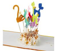 Hallmark Signature Paper Wonder Carte d'anniversaire pop-up Motif animaux en ballon