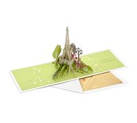 Hallmark Signature Paper Wonder Carte d'anniversaire pop-up (Paris, Trés Happy), blanc