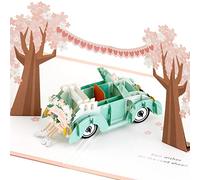 Hallmark Signature Paper Wonder Carte de mariage pop-up Motif voiture classique Just Married