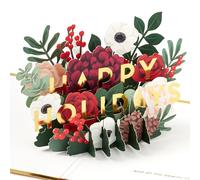 Hallmark Signature Paper Wonder Carte de Noël pop-up Motif fleurs d'hiver