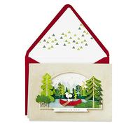 Hallmark Signature Peanuts Carte d'anniversaire Snoopy Canoë