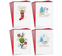 Hallmark Star Wars The Mandalorian Assortiment de cartes de Noël (16 cartes et enveloppes) Grogu, Baby Yoda, bonhomme de neige