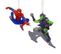 Hallmark Storied Moments, Spiderman & Green Goblin, décoration d'arbre Marvel à Suspendre, décoration de Noël à Suspendre, Cadeaux pour Noël
