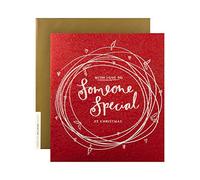 Hallmark Studio Ink Carte de Noël pour quelqu'un de spécial - Design contemporain gravé en aluminium