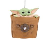 Hallmark The Mandalorian Grogu in Bag Décoration de Noël Star Wars à Suspendre - Cadeaux pour Noël