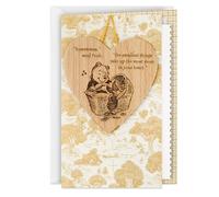 Hallmark Winnie l'ourson Carte de fête prénatale avec décoration amovible (ooh et porcin)