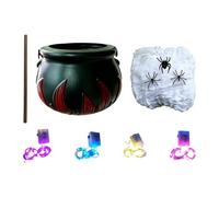 Halloween Cauldron | Bubbling Candy Bucket Decor Kit With Lights |