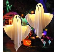 Halloween Décoration Fantômes suspendus - Doux fantômes volants - 2 pièces - 50 cm - Décoration du jardin avant - Décorations de fête - Décorations de Noël