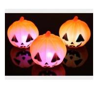 Halloween fête citrouille flash LED crâne mini nuit lampe décoration cadeau J G