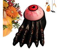 Halloween Flameless Candle | Scary Eyeball Shaped Party Ambiance Prop | LED Tealight Candle | For Haunted House Garden Basement Garage Farmhouse Pub Home Office Dorm Room Halloween Decoration Use