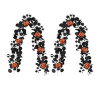 Halloween Garland Decor - Soft Rubber Silk Flower Vines 5.9ft Artificial