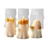 Halloween Ghost Mold - 3-Pack Silicone Candle Chocolate Soap Mold