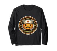 Halloween infirmière Citrouille Jack O Lantern Humour médical Manche Longue