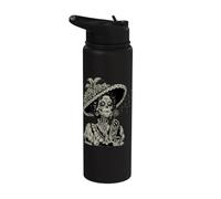 Halloween La Catrina Soufflant Souhaits Crâne De Sucre Stainless Steel Insulated Water Bottle