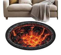 Halloween Rug - Non-Slip Round Optical Illusion Floor Mat