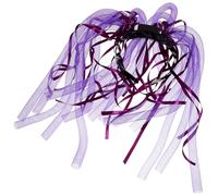 Halloween Serrage Tete Pince Coiffe LED pour Concerts Pourpre | Bandeau Tressé LED en Plastique, 2 Modes, 6 Lumières à Gauche Droite, Usage Fêtes