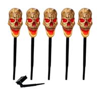 Halloween Solar Pathway Lights, Skull Pumpkin Solar Garden Lights