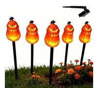 Halloween Solar Pathway Lights, Skull Pumpkin Solar Garden Lights