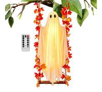 Halloween Swinging Ghost - Light Up Hanging Decor | Remote Control