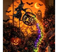 Halloween Witch Cauldron Garden Light, Halloween Decorations Outdoor