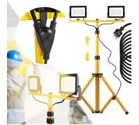 Halogène Led Sur Trépied Toolight Rsl001-20N 20W Lampe De Chantier Jaune 162X66X162Cm
