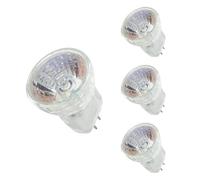Halogène MR8 10W 12V Ampoules GZ4 Projecteur 2 broches Base 36 ° Angle de faisceau Blanc chaud Bi broches Base 2700K 10W 4PCS