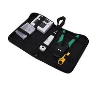 HaloVerde Outil de sertissage RJ45 et kit d'outils réseau avec testeur de câble LAN pour connecteurs Cat5/Cat5e/Cat6, un ensemble 5 en 1 pour l'installation de câbles réseau