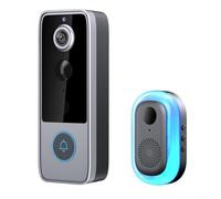 Halovision M21 M21 M21 Caméra de sonnette WiFi avec audio bidirectionnel, sonnette vidéo étanche pour la sécurité à domicile, alertes de détection de mouvement, enregistrement local, vue réelle