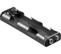 HALTER 4XUM3-2DK - Support pour 4 piles Mignon (AA), bouton-poussoir