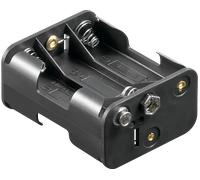Support de pile 6x LR6 (AA) Goobay 11467 raccordement par empreinte pile 9V (L x l x H) 58 x 28 x 47 mm